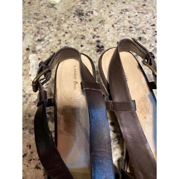 Lands End Wedge Sandal Size 9.5 - Picture 3 of 5